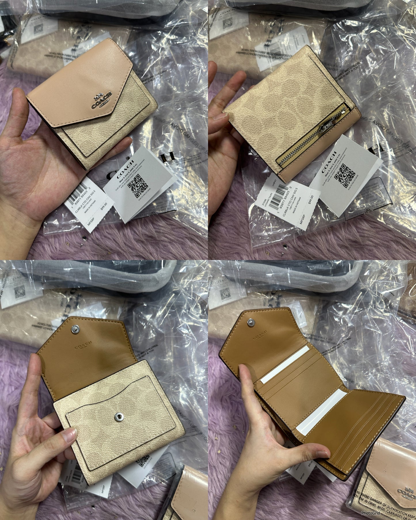 ORIG CCH Retail Wyn Small Trifold Wallet Card Holder Small Wallet
