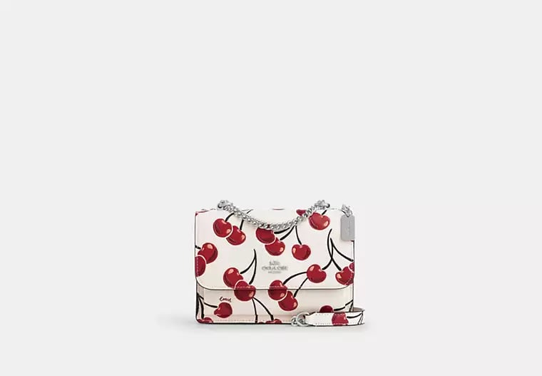 AUTHENTIC/ORIGINAL COACH Mini Klare Crossbody Bag With Cherry Print