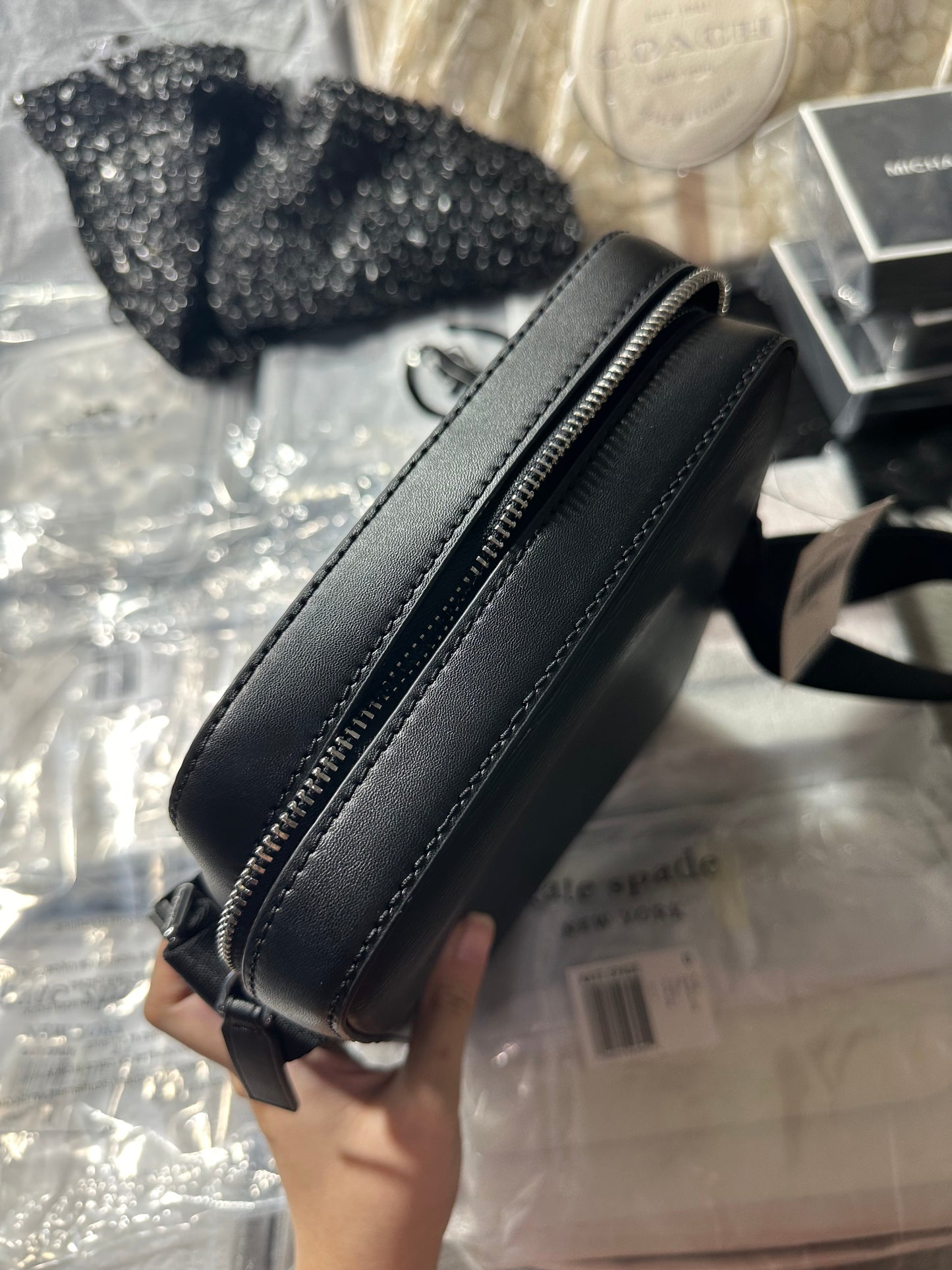 AUTHENTIC/ORIGINAL Michael Kors MK Cooper Flight Men's Bag Black
