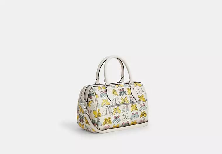 AUTHENTIC/ORIGINAL COACH Rowan Satchel Bag With Butterfly Print
