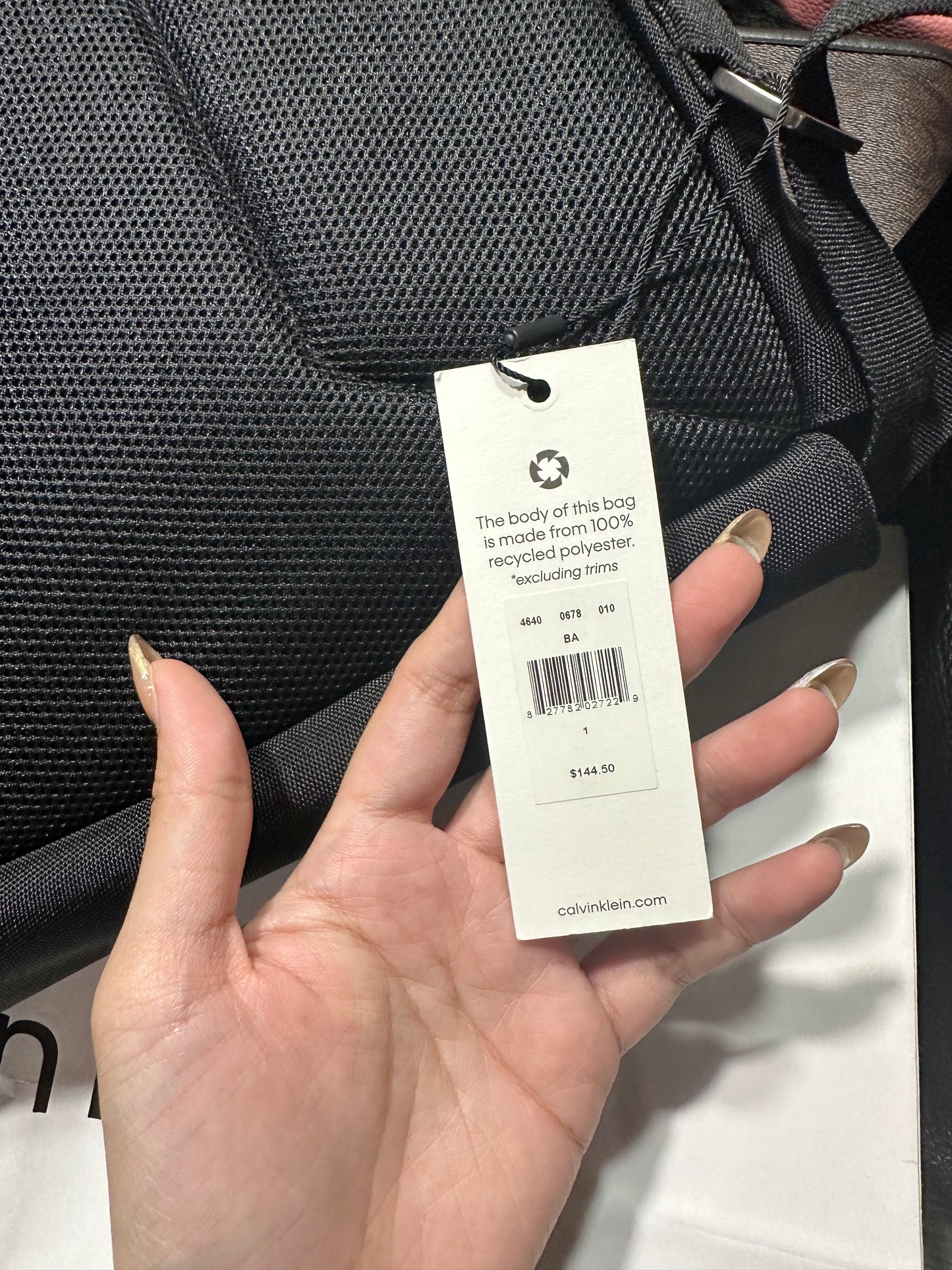AUTHENTIC/ORIGINAL Calvin Klein CK utility messenger black Men's laptop bag