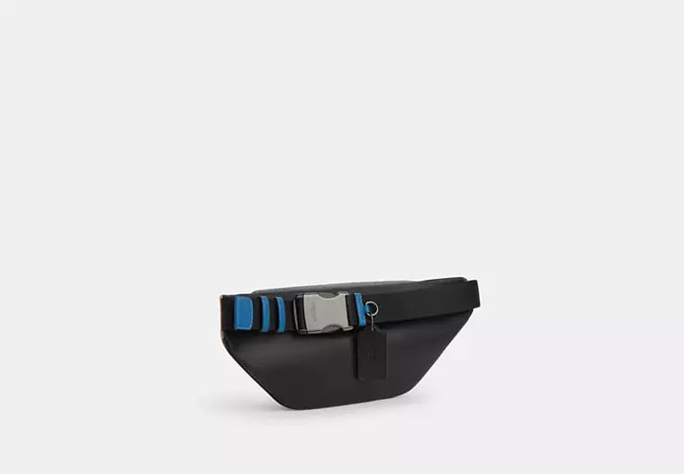 AUTHENTIC/ORIGINAL COACH Racer Belt Bag In Blocked Signature Canvas