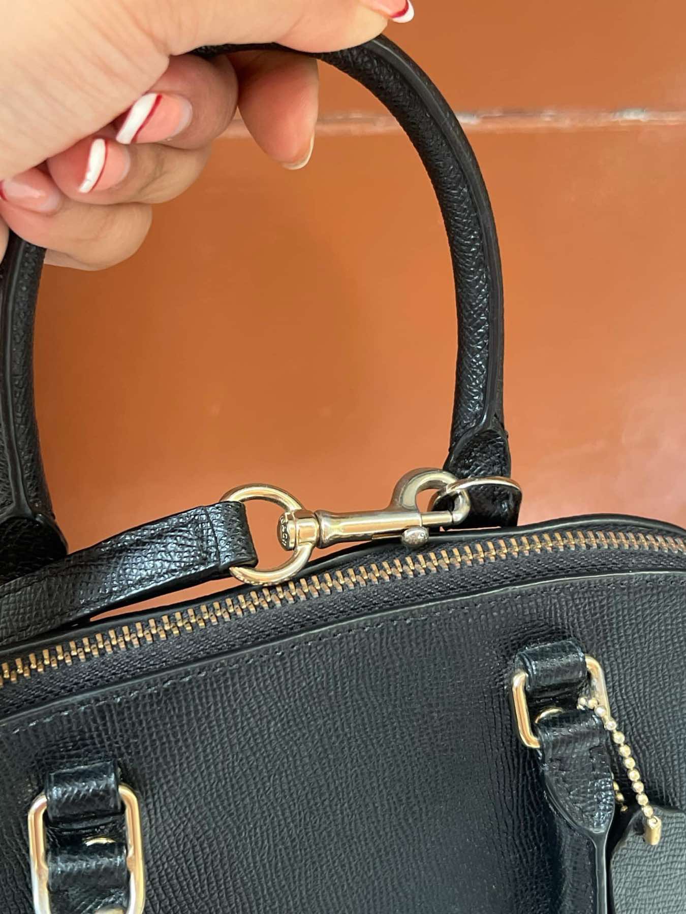 AUTHENTIC/ORIGINAL Preloved Coach RARE Mini Sierra Satchel Black Bag