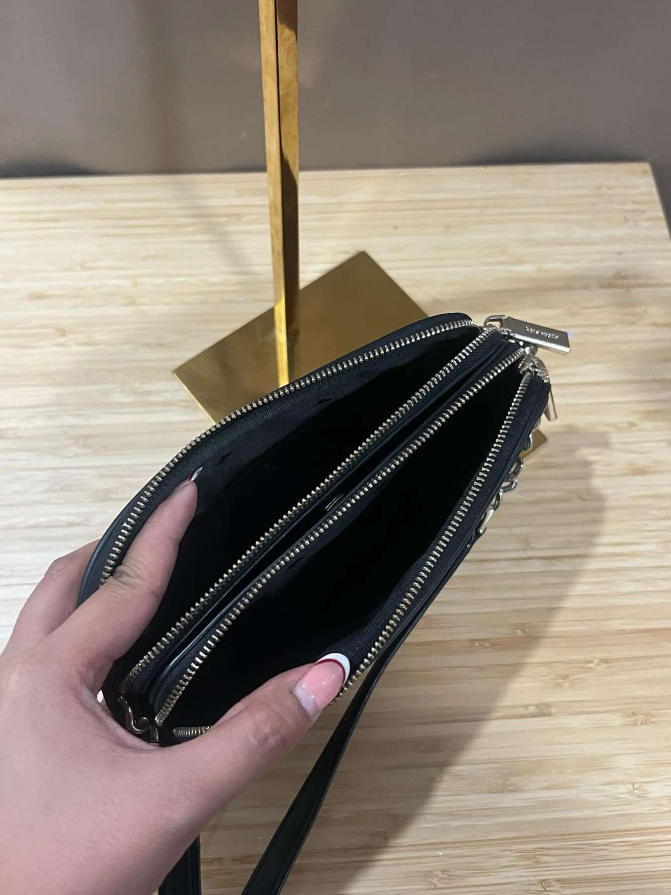 AUTHENTIC/ORIGINAL Preloved KateSpade KS Jae Medium Nylon Hobo Shoulder Bag Black