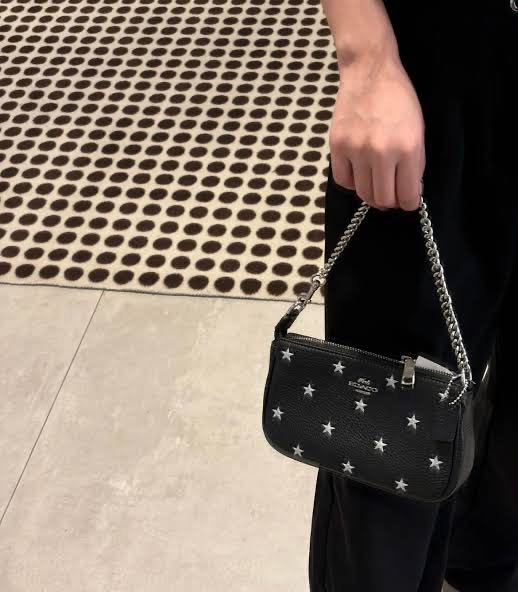 AUTHENTIC/ORIGINAL Coach Nolita 19 With Star Print Small Black Bag