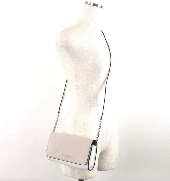 AUTHENTIC/ORIGINAL Preloved KateSpade KS Cameron Small Flap Crossbody Phone Bag White