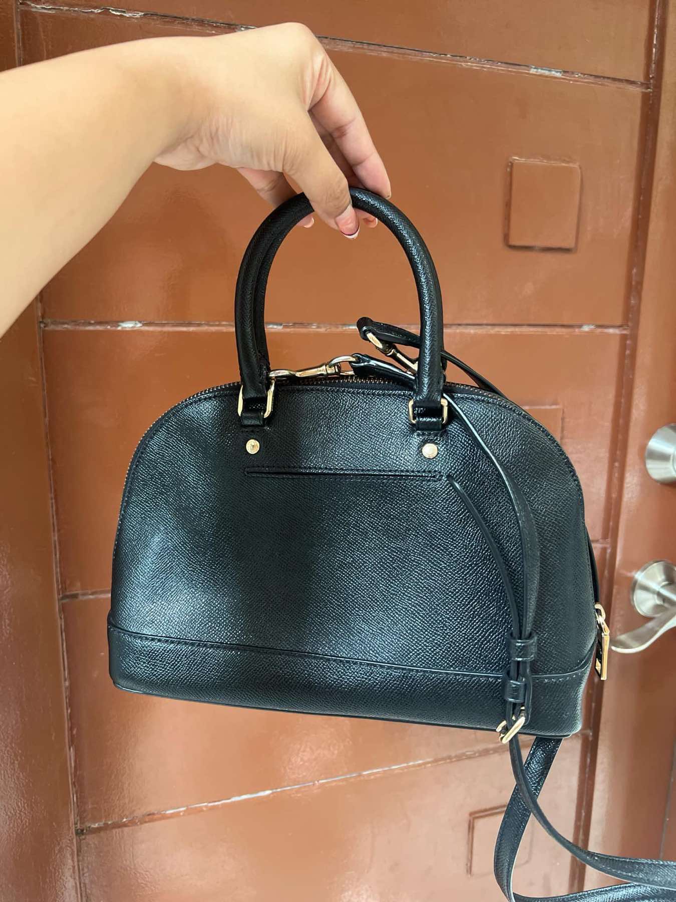 AUTHENTIC/ORIGINAL Preloved Coach RARE Mini Sierra Satchel Black Bag
