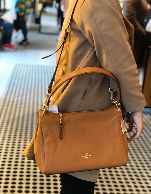 AUTHENTIC/ORIGINAL Preloved Coach Mia Shoulder Bag Brown