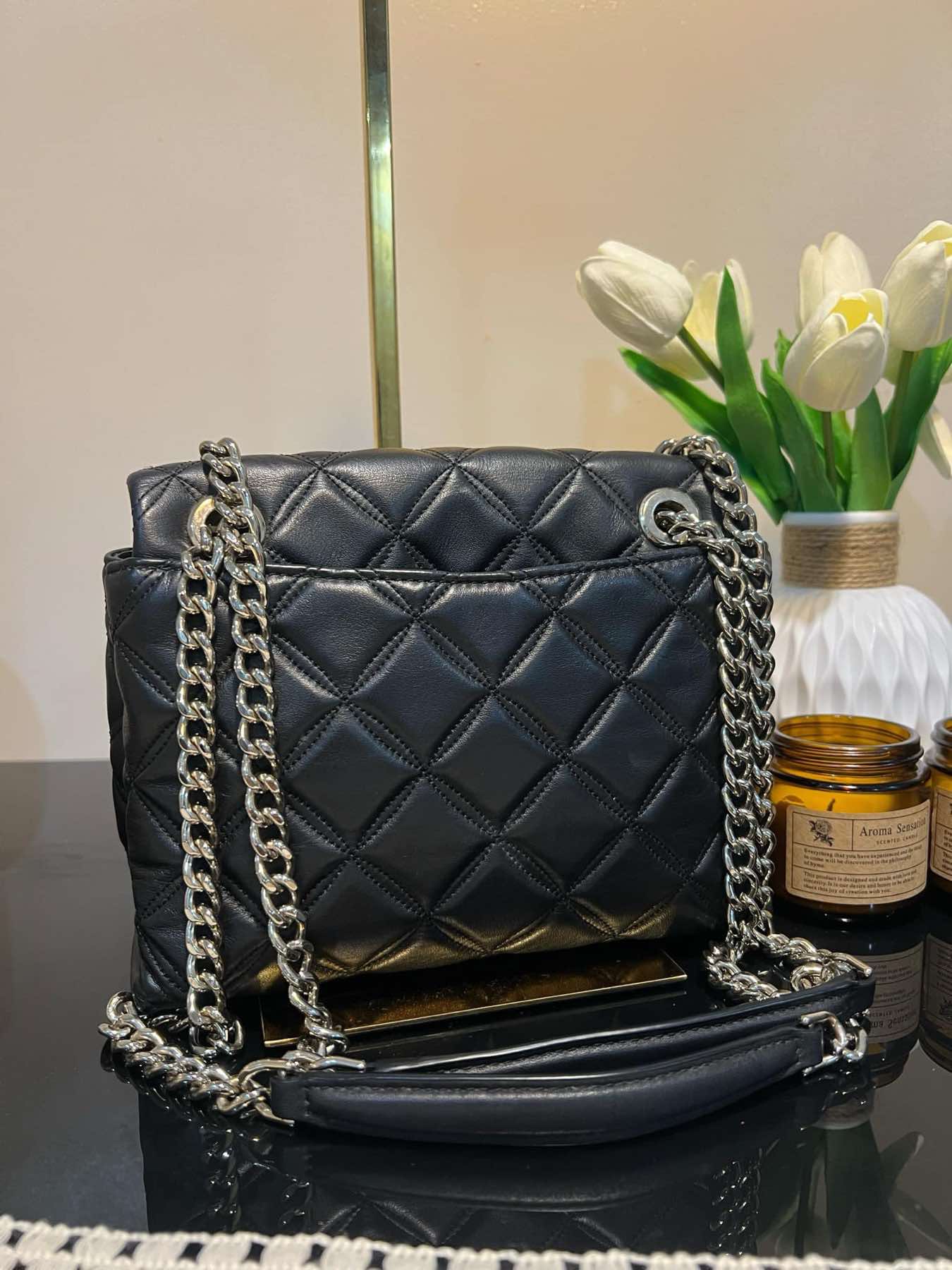 AUTHENTIC/ORIGINAL Preloved KateSpade KS Natalia Small Flap Crossbody Black Bag