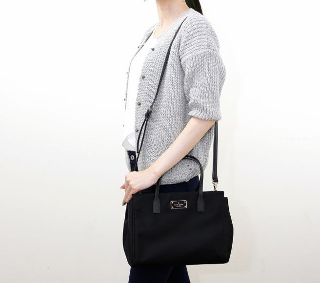 AUTHENTIC/ORIGINAL Preloved Kate Spade KS Blake Avenue Small Loden Nylon Black Bag