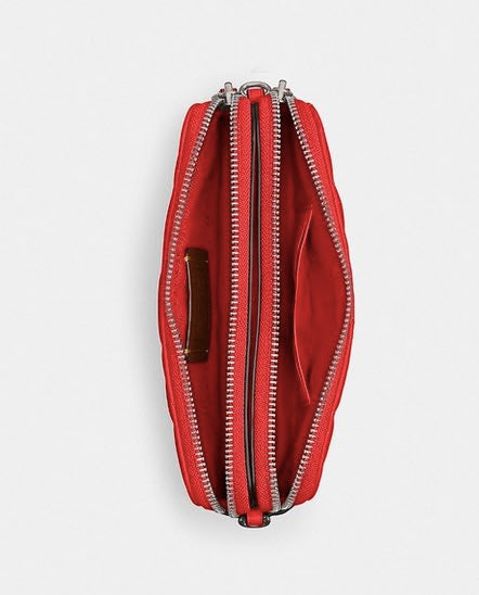 AUTHENTIC/ORIGINAL Coach Kira Crossbody With Pillow Quilting Small Red Bag Wristlet