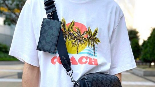 AUTHENTIC/ORIGINAL Coach Detachable Black Wallet Keychain Charm