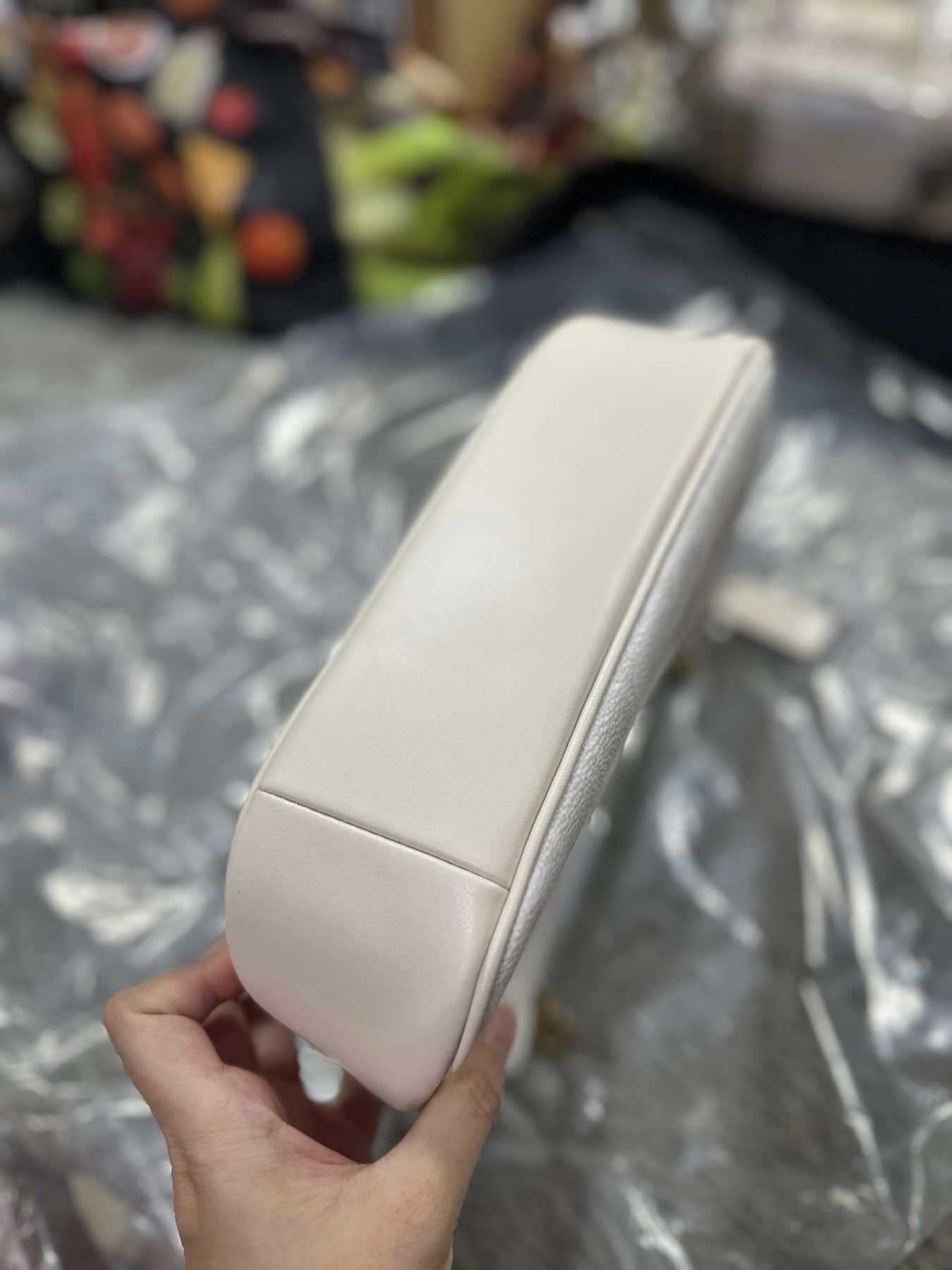 AUTHENTIC/ORIGINAL Coach Teri Shoulder Bag In Signature Canvas Glacier White
