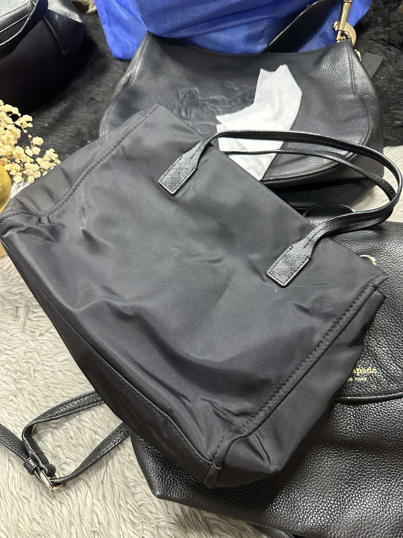 AUTHENTIC/ORIGINAL Preloved Kate Spade KS Blake Avenue Small Loden Nylon Black Bag