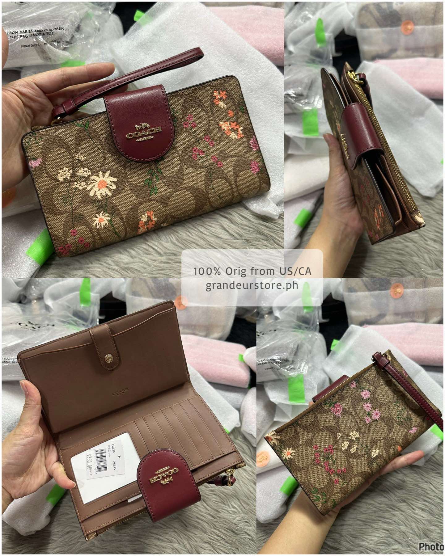 AUTHENTIC/ORIGINAL Coach Phone Tech Long Wallet