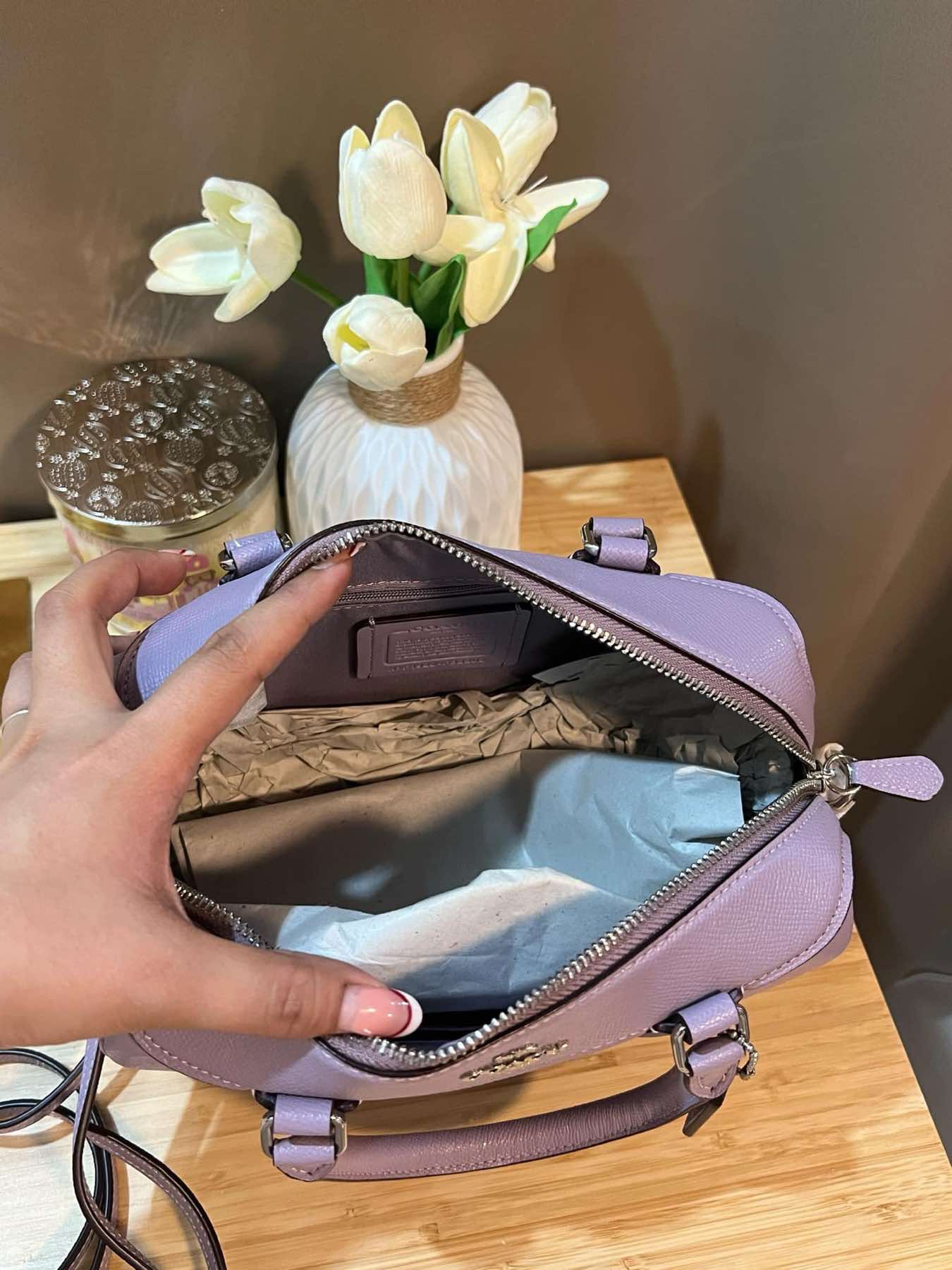 AUTHENTIC/ORIGINAL Coach RARE Mini Bennett Satchel Bag Purple Lilac