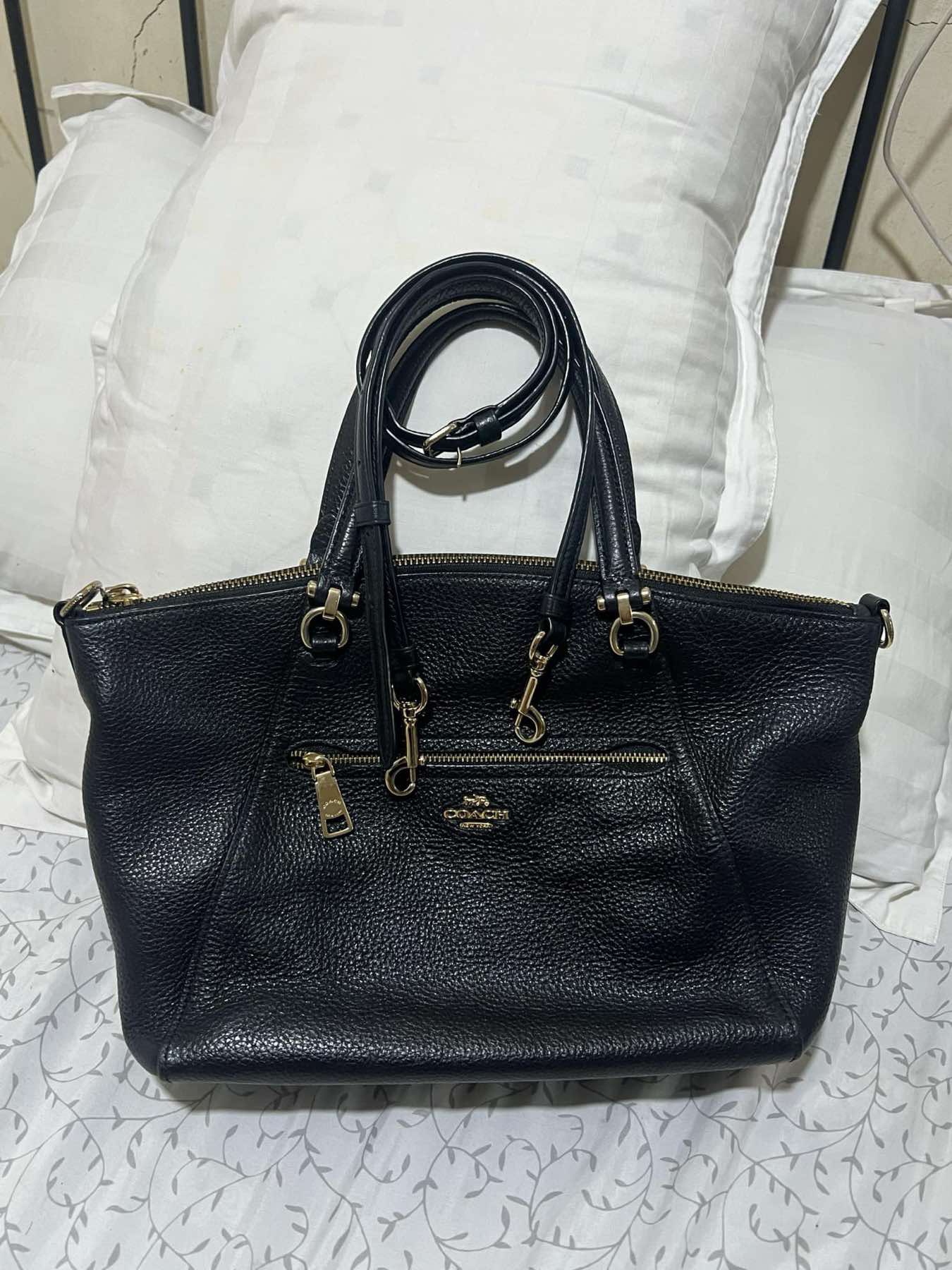 AUTHENTIC/ORIGINAL Preloved Coach Prairie Satchel Bag In Black