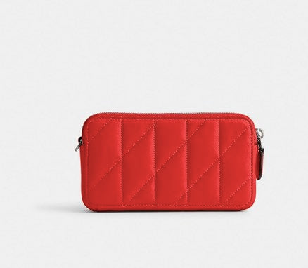 AUTHENTIC/ORIGINAL Coach Kira Crossbody With Pillow Quilting Small Red Bag Wristlet