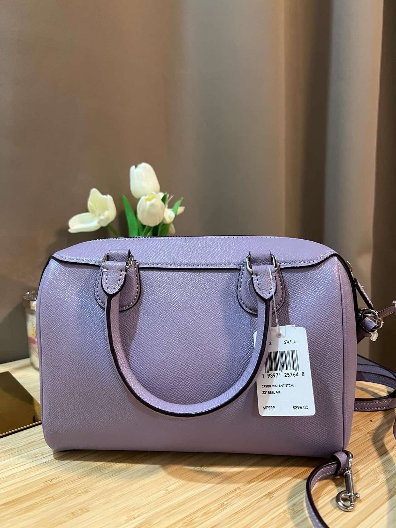 AUTHENTIC/ORIGINAL Coach RARE Mini Bennett Satchel Bag Purple Lilac