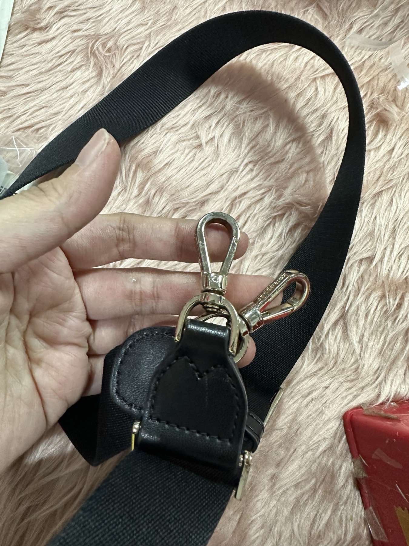 AUTHENTIC/ORIGINAL Preloved KateSpade KS Chelsea Satchel Black Nylon Bab