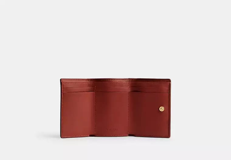 AUTHENTIC/ORIGINAL COACH Essential Mini Trifold Wallet In Signature Canvas