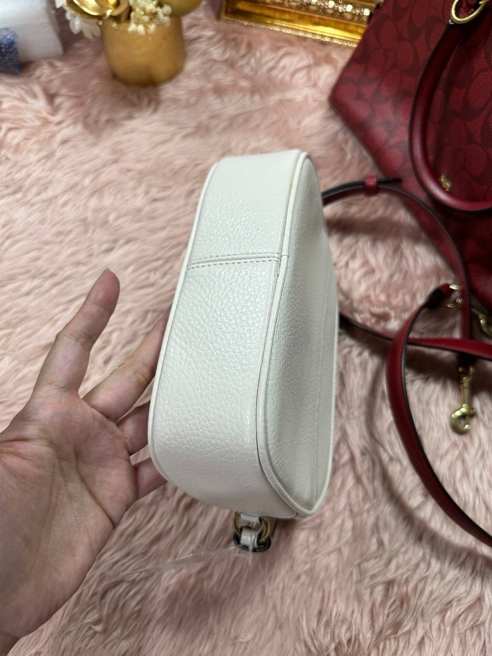 ORIG & IMPORTED COACH Mini Jamie Camera White Bag
