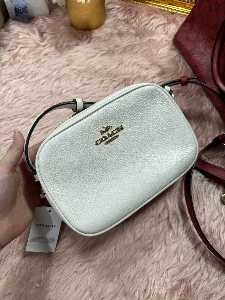 ORIG & IMPORTED COACH Mini Jamie Camera White Bag