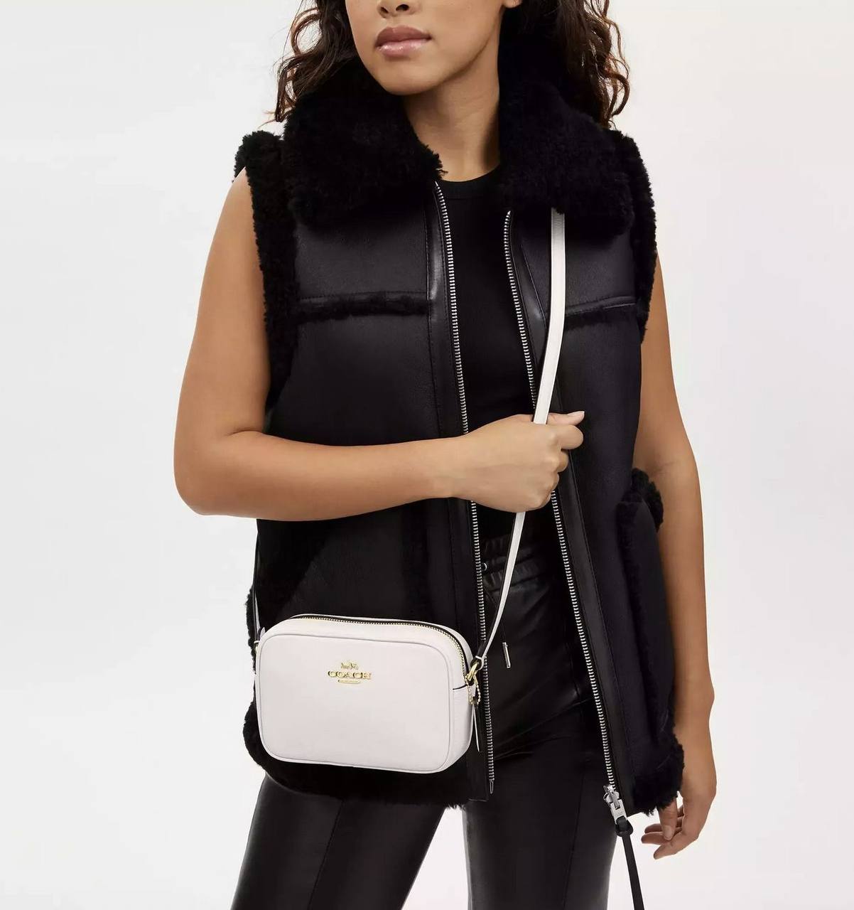 ORIG IMPORTED COACH Mini Jamie Camera White Bag