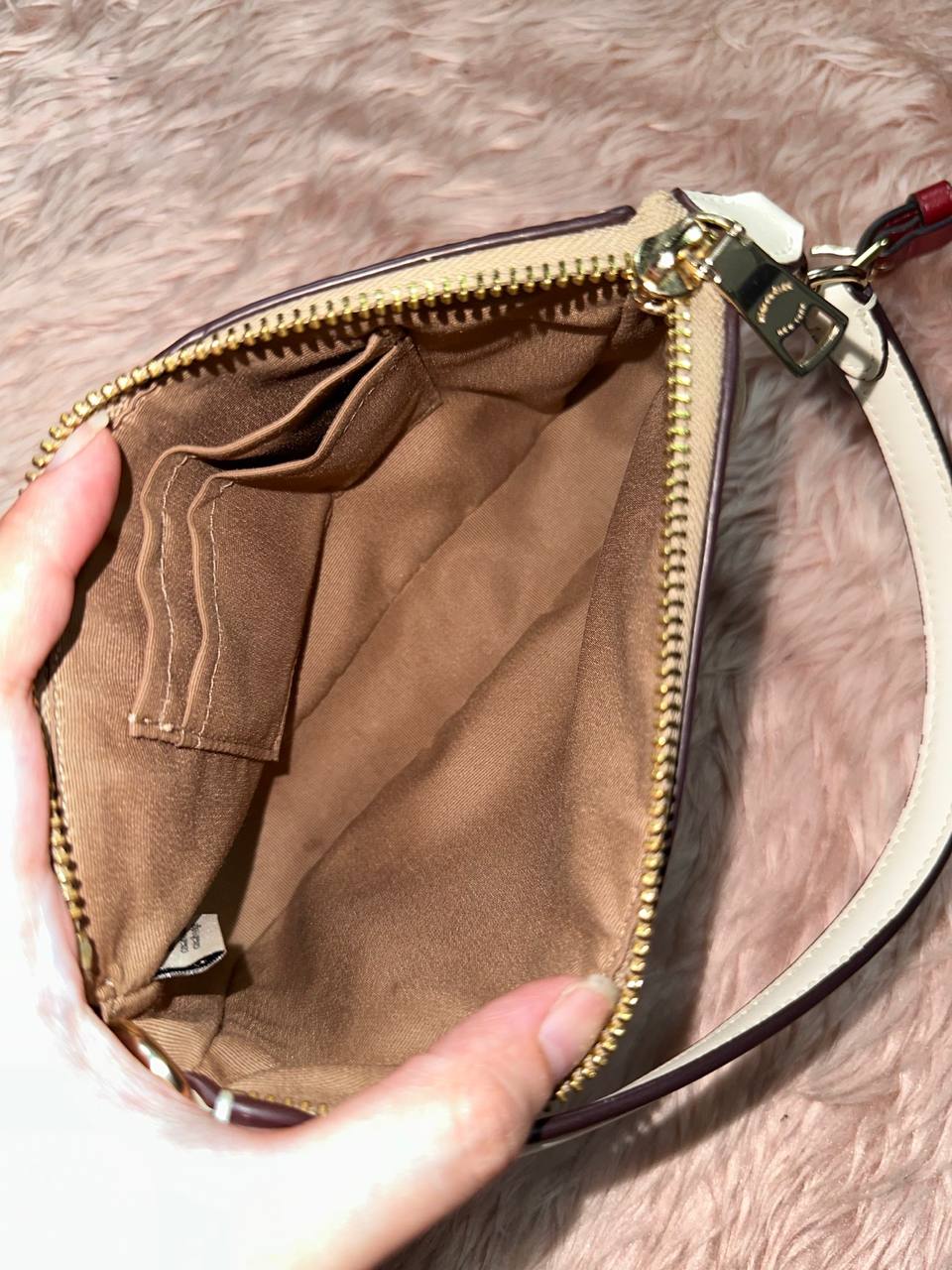 ORIG Preloved COACH Nolita 19 In Signature Canvas Small Sand/Chalk Bag