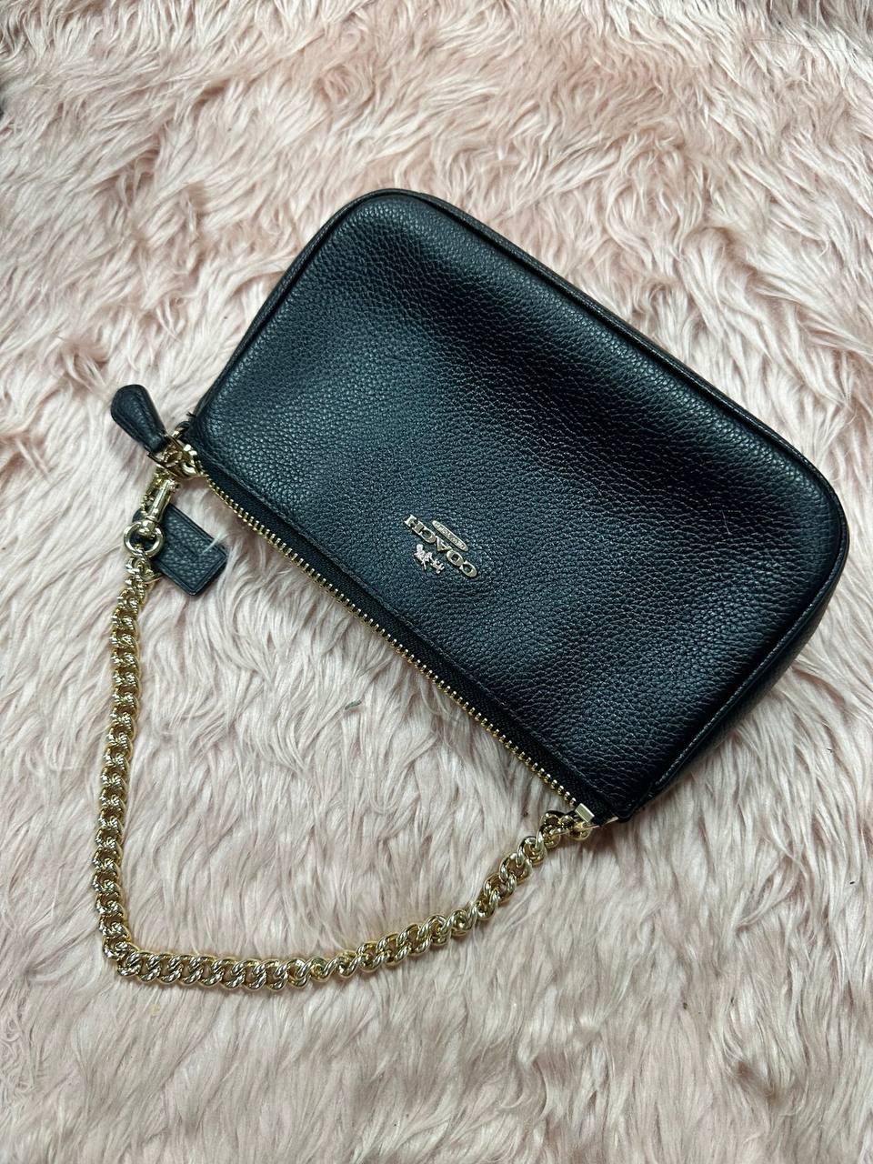 ORIG Preloved COACH RARE Nolita 19 Shoulder Small Black Chain Bag