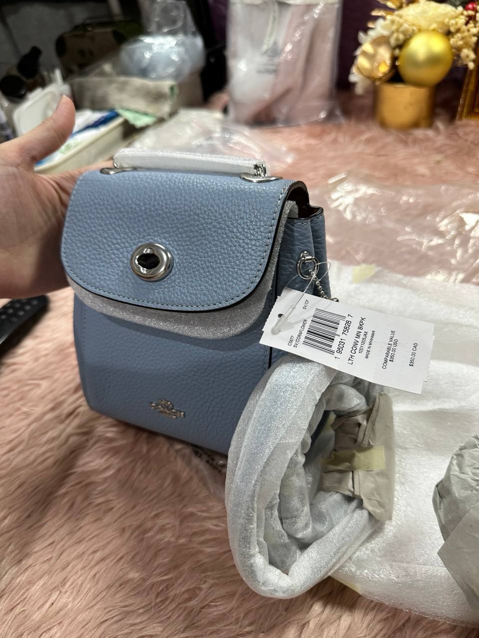 ORIG & IMPORTED COACH Convertible Mini Backpack Blue Small Bag