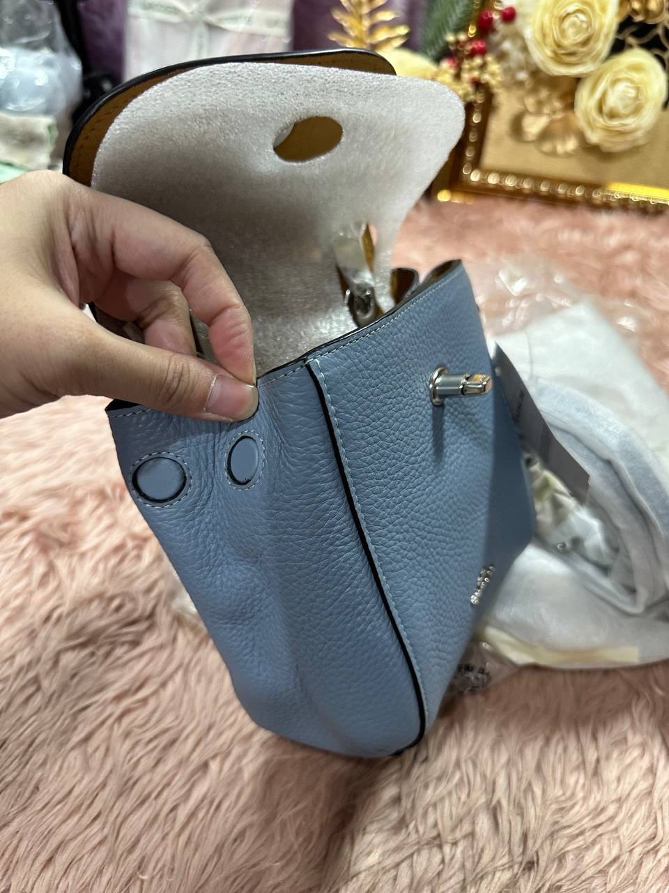 ORIG & IMPORTED COACH Convertible Mini Backpack Blue Small Bag