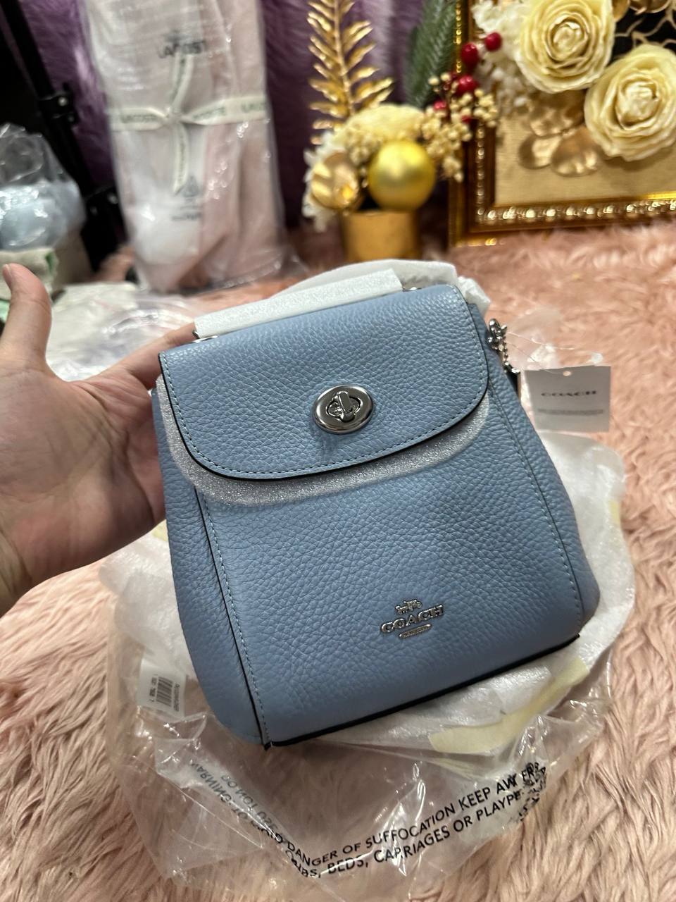 ORIG & IMPORTED COACH Convertible Mini Backpack Blue Small Bag