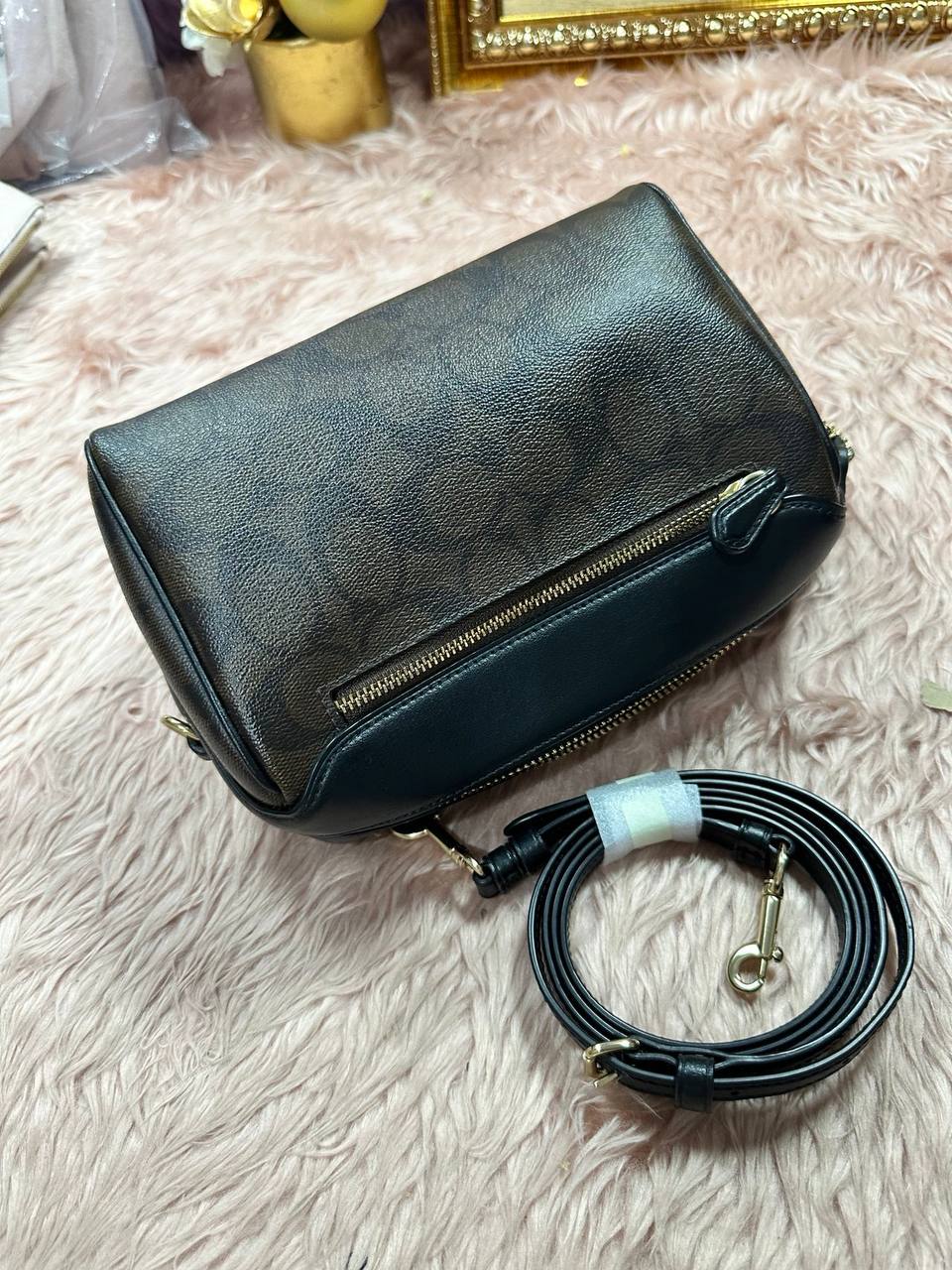 ORIG Preloved COACH RARE Mini Bennett Crossbody Small Brown Bag