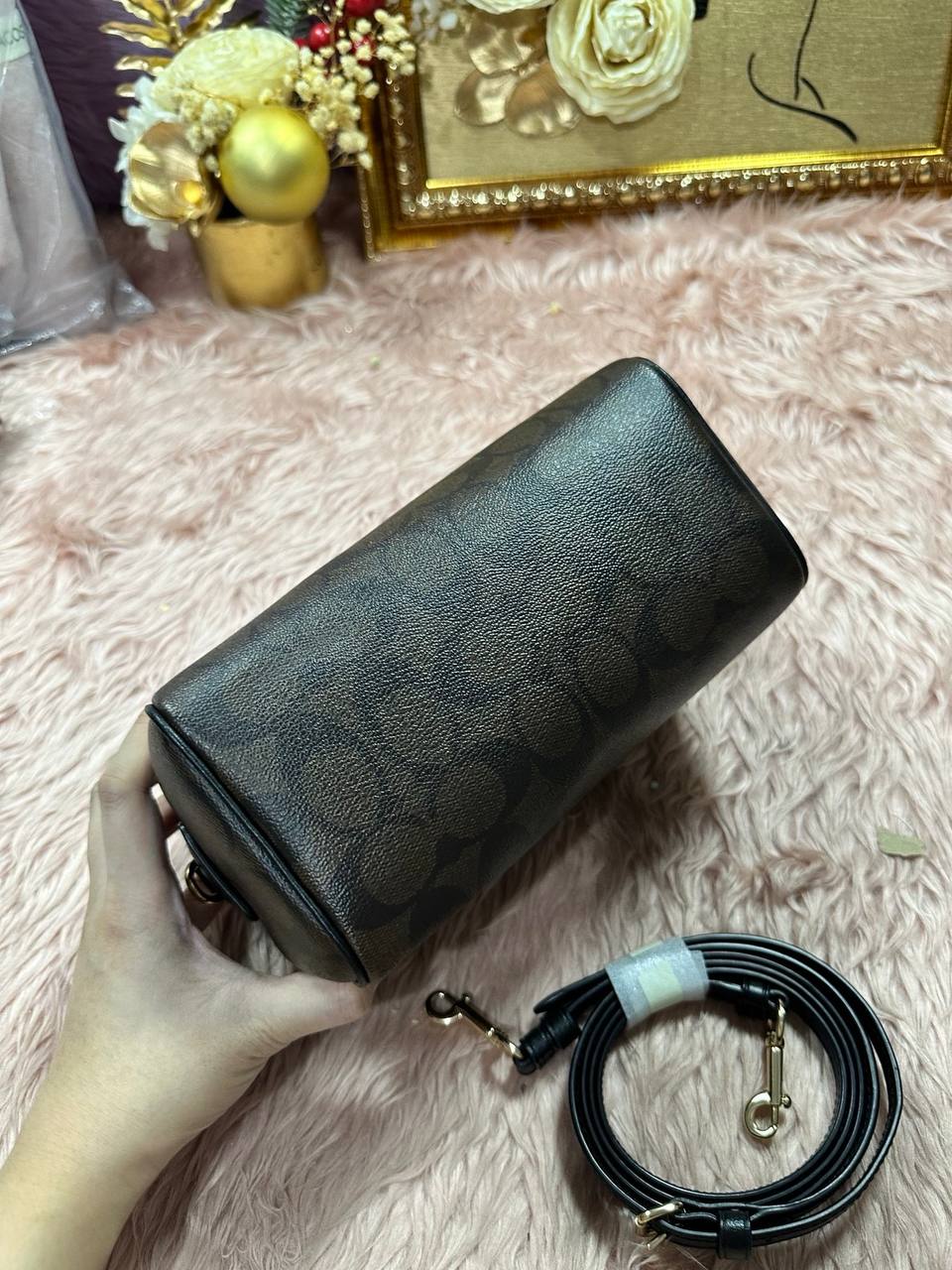 ORIG Preloved COACH RARE Mini Bennett Crossbody Small Brown Bag
