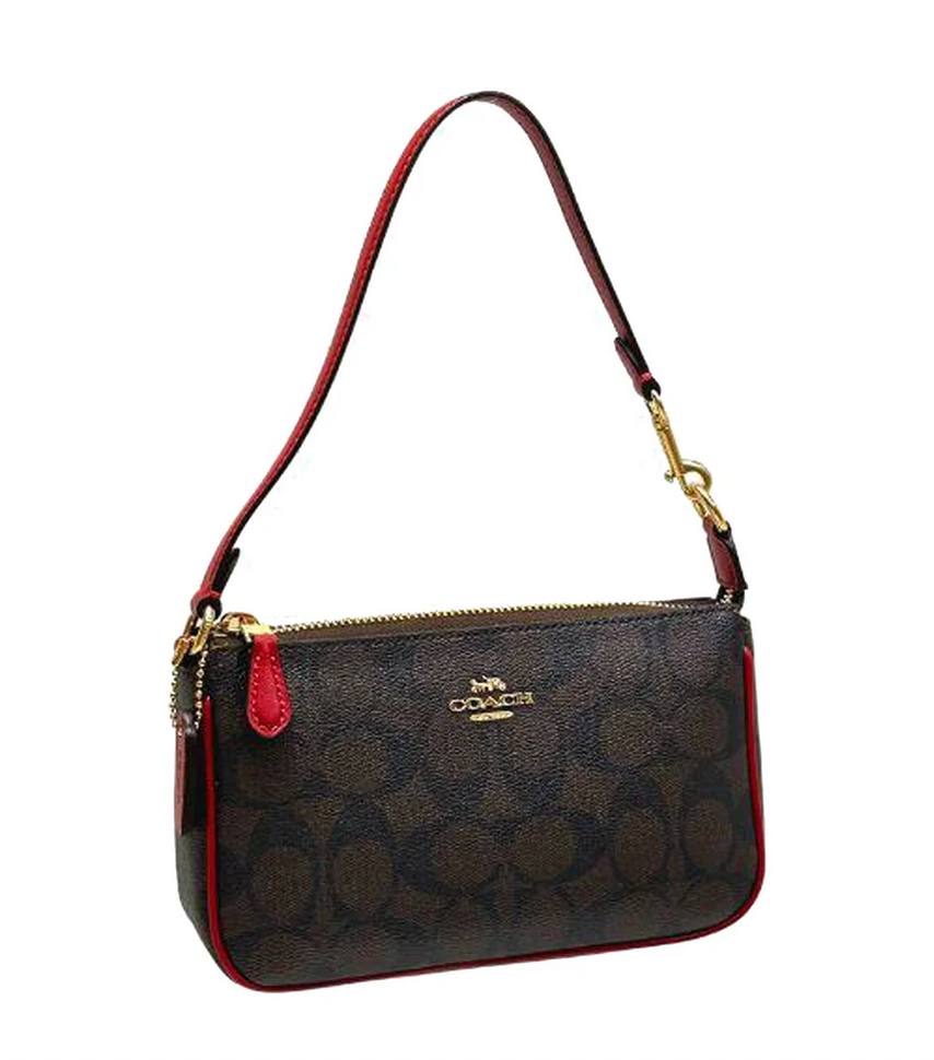 ORIG & IMPORTED COACH Nolita 19 Wristlet Small Brown/Red Bag