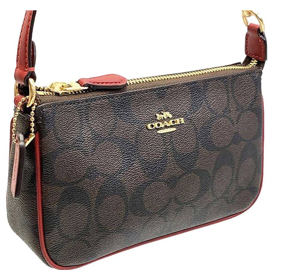 ORIG & IMPORTED COACH Nolita 19 Wristlet Small Brown/Red Bag