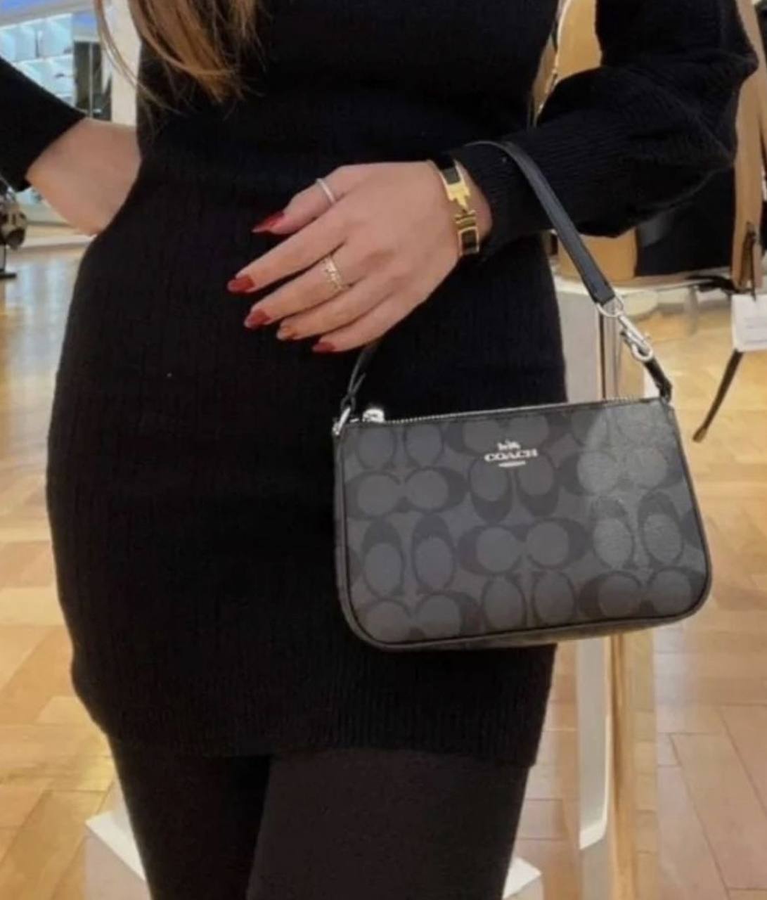 ORIG & IMPORTED COACH Nolita 19 Wristlet Small Black Bag