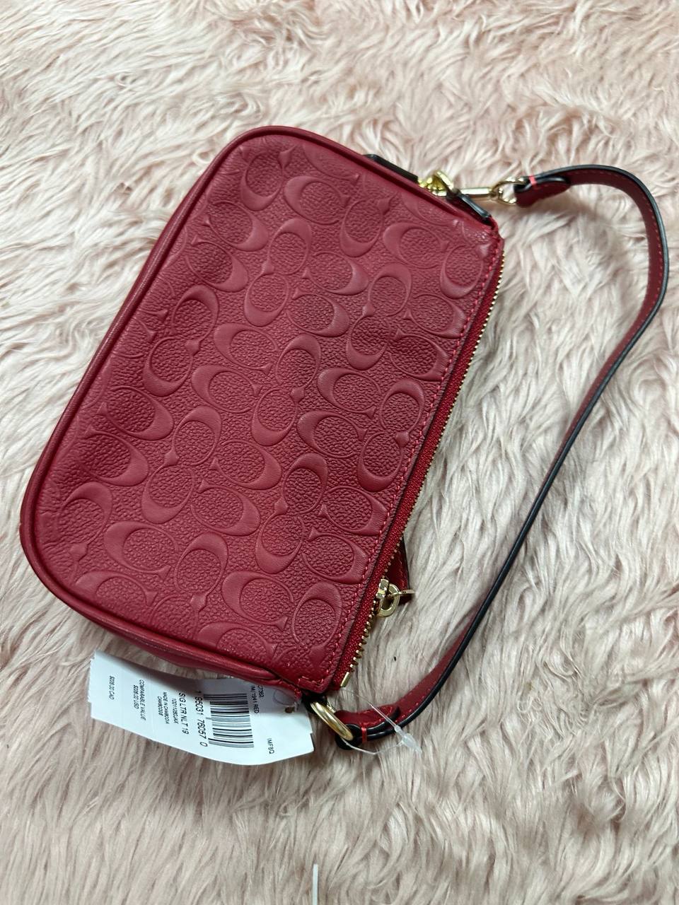 ORIG & IMPORTED COACH Nolita 19 Wristlet Small Red Signature Leather Bag