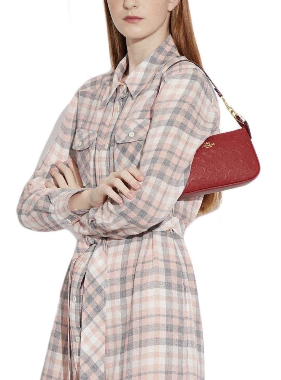 ORIG & IMPORTED COACH Nolita 19 Wristlet Small Red Signature Leather Bag