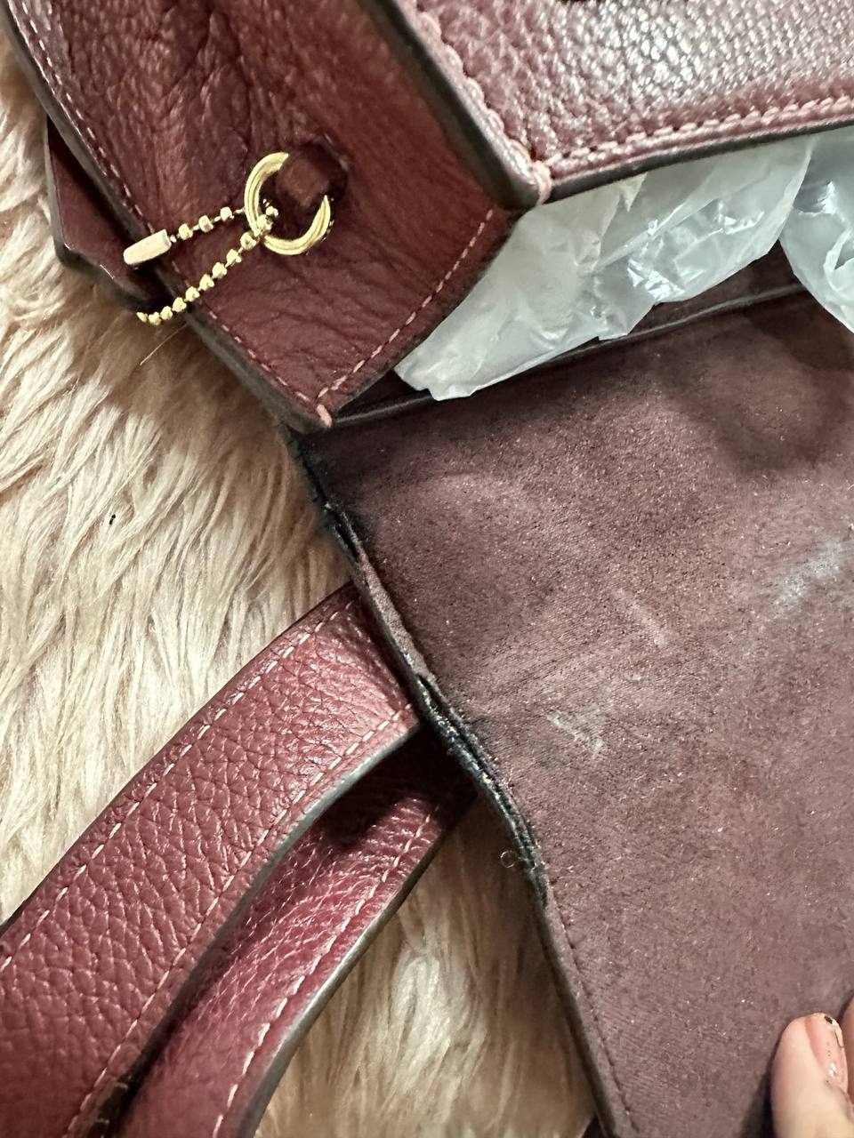 ORIG Preloved COACH Remi Saddle In Colorblock Pink Small Bag