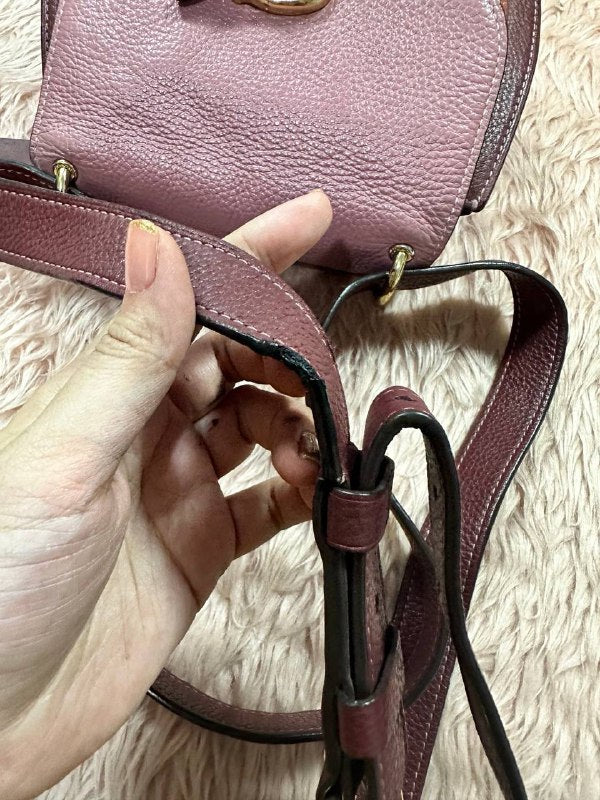 ORIG Preloved COACH Remi Saddle In Colorblock Pink Small Bag