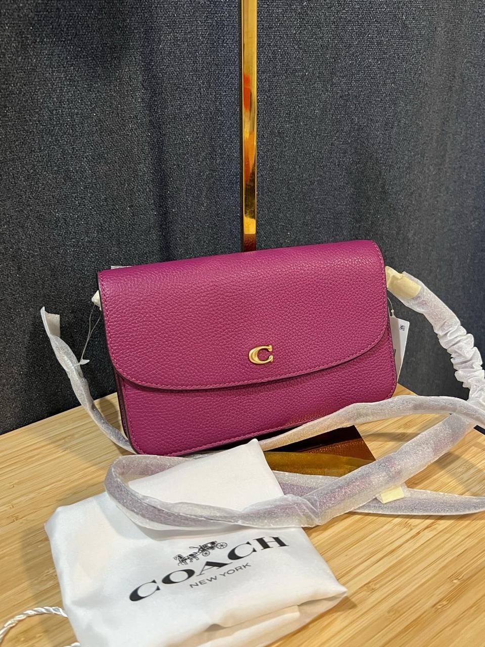 ORIG & IMPORTED COACH Retail Hayden Crossbody Deep Plum Dark Pink Small Bag