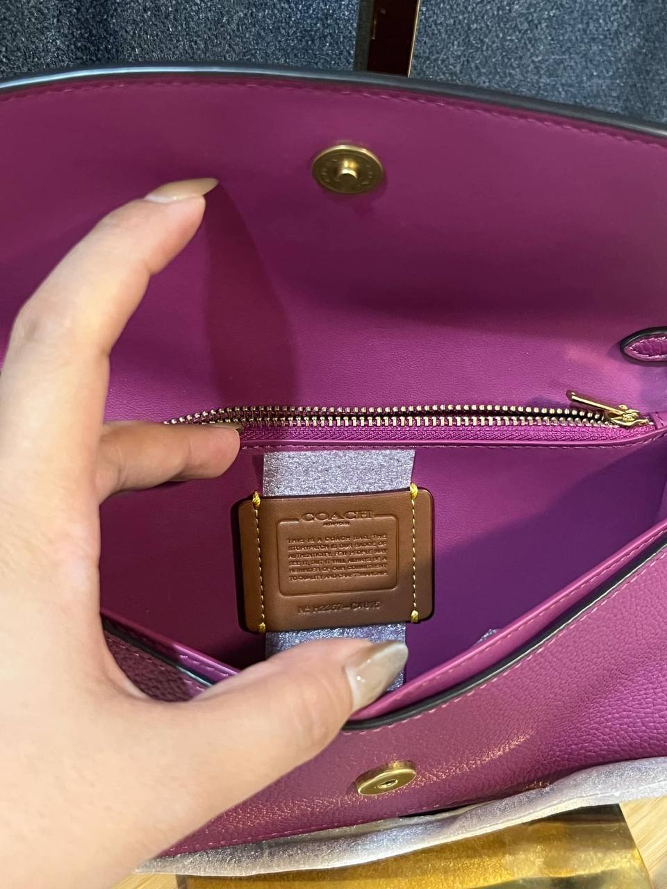 ORIG & IMPORTED COACH Retail Hayden Crossbody Deep Plum Dark Pink Small Bag