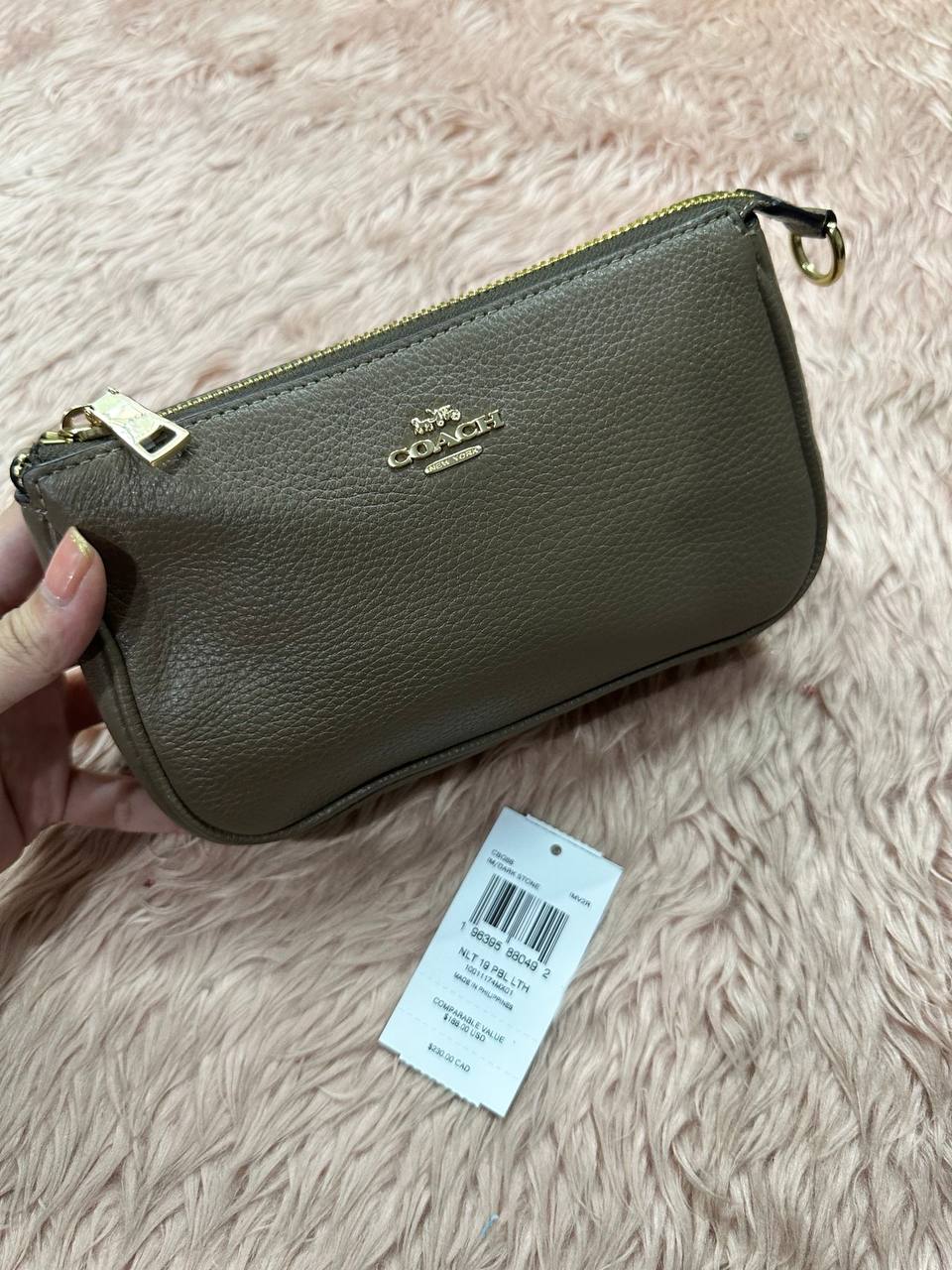 ORIG & IMPORTED COACH Nolita 19 Small Brown Dark Stone Bag