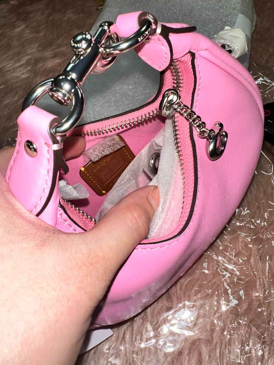 ORIG & IMPORTED COACH Jonie Micro Crossbody Mini Bag Vivid Pink