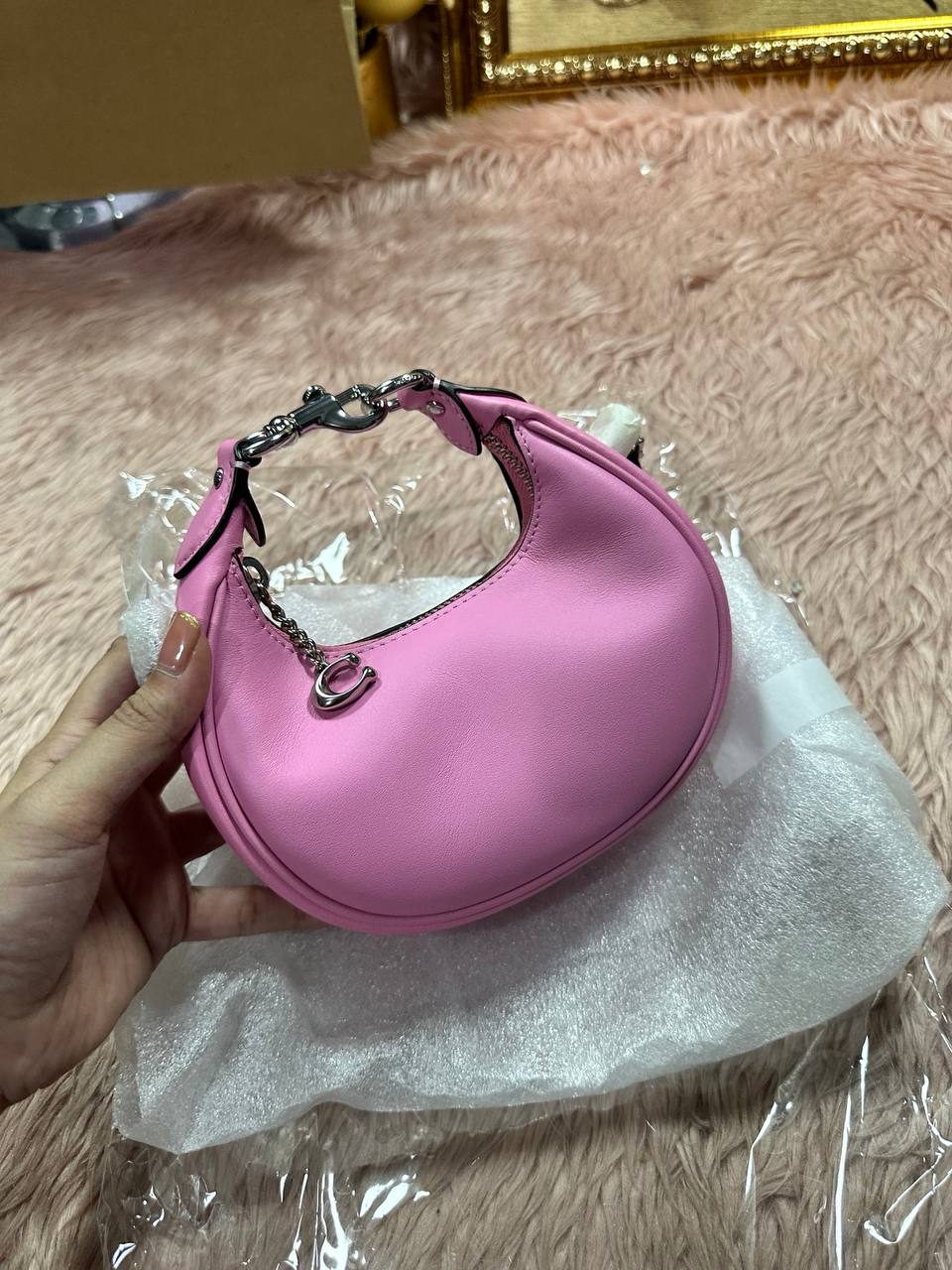 ORIG & IMPORTED COACH Jonie Micro Crossbody Mini Bag Vivid Pink