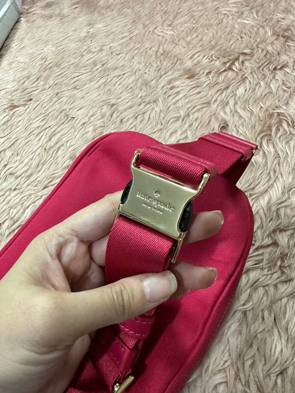 ORIG & IMPORTED Kate Spade KS Chelsea Red Belt Bag Nylon