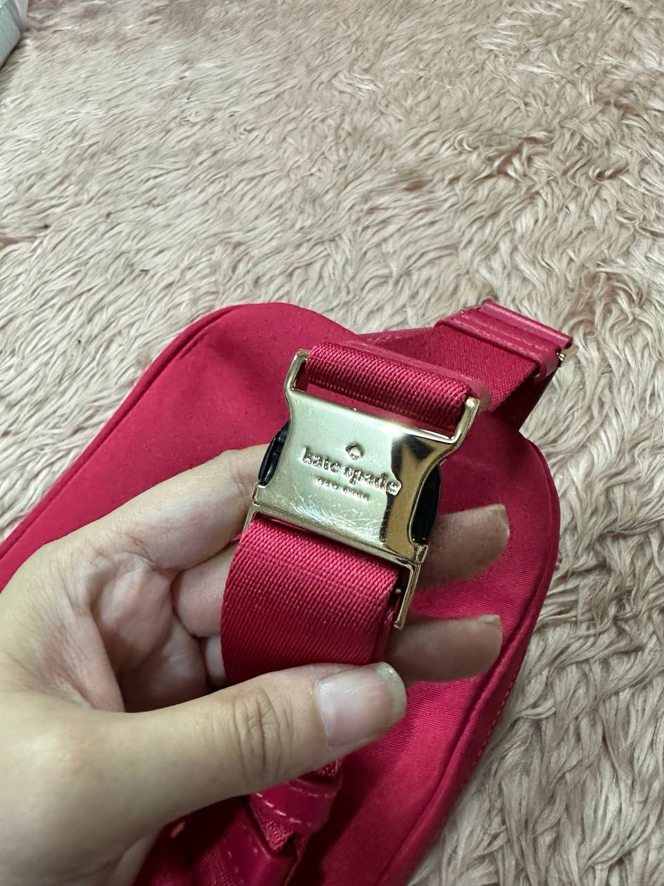 ORIG & IMPORTED Kate Spade KS Chelsea Red Belt Bag Nylon