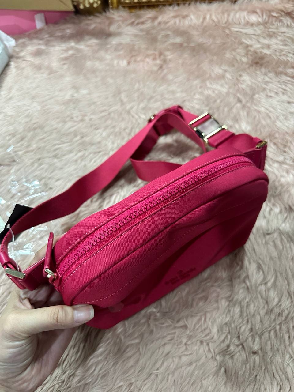 ORIG & IMPORTED Kate Spade KS Chelsea Red Belt Bag Nylon